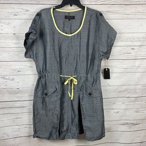 RAG & BONE Calico Linen Silk Tie Waist Dress 2